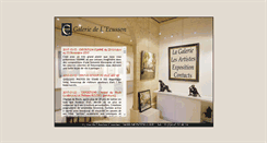 Desktop Screenshot of galerie-ecusson.com